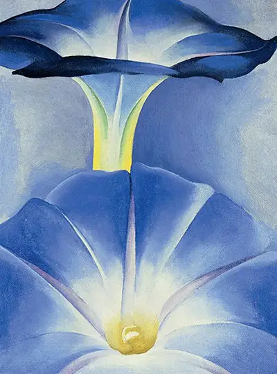 Blue Morning Glories Georgia O'Keeffe